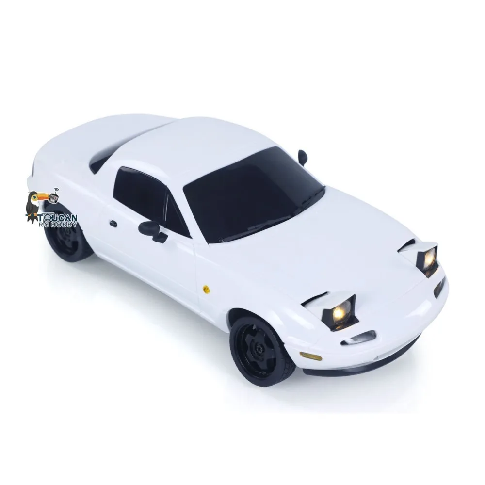 US Verkauf 1:18 LDRC Radio Control Drift Auto Modell Auf Straßenfahrzeuge Linear Geschwindigkeit LED Flip Licht Batterie Motor USB Ladung MX5 Spielzeug