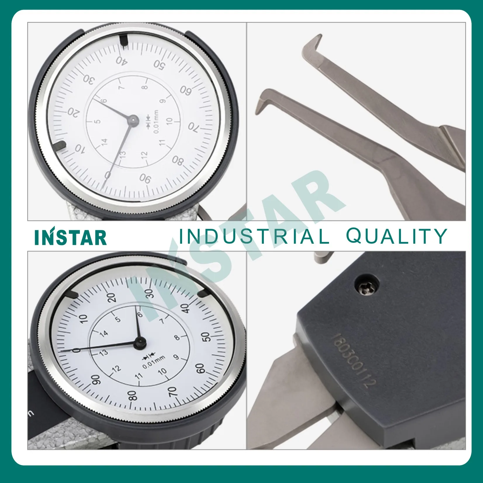 Imagem -02 - Calibre Interno 2030 mm 3040 4050 mm Qualidade Industrial 0.01 mm Caliper Caliper Caliper Calibres para a Medida Interna 515 mm 1020 mm