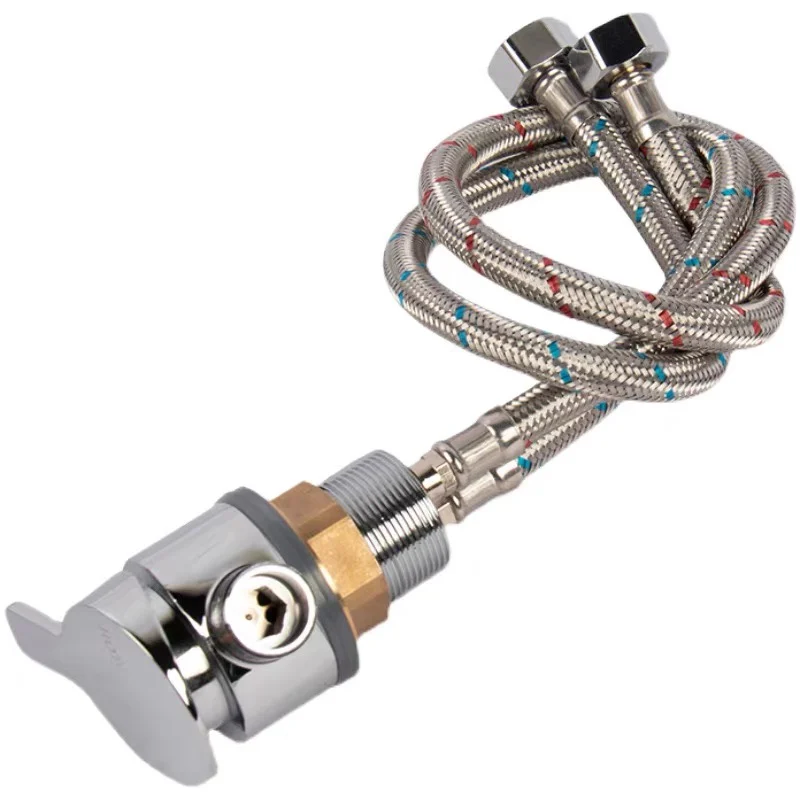 

Stainless steel faucet hot and cold shower shower head fluffy head base switch