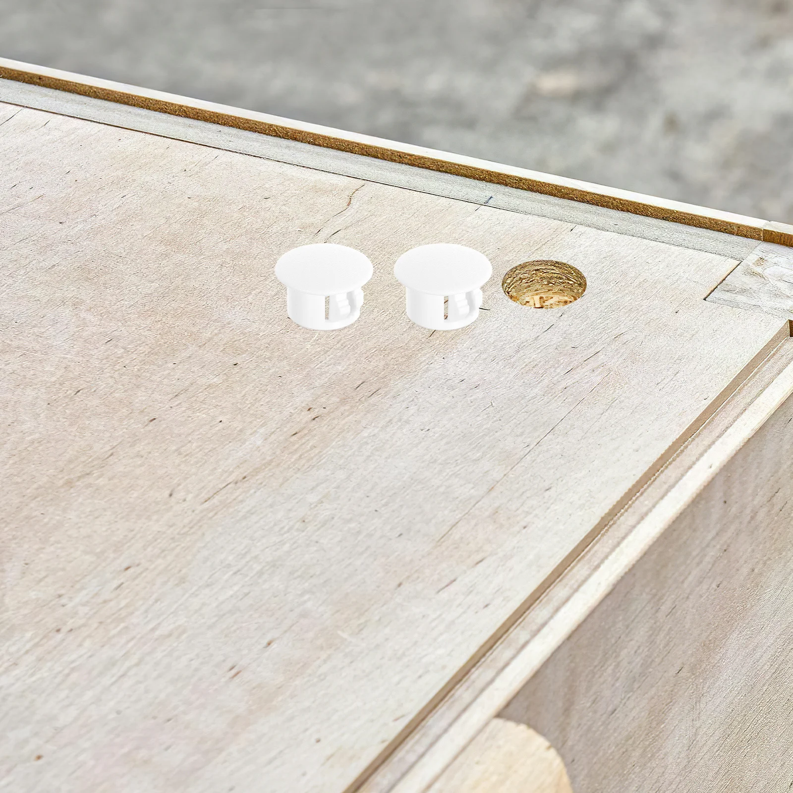 Plastic Decorative End Caps Cable Pipe Cover Decorative Plug Stopper Dustproof Hole Cover Wire Protection for Home Office