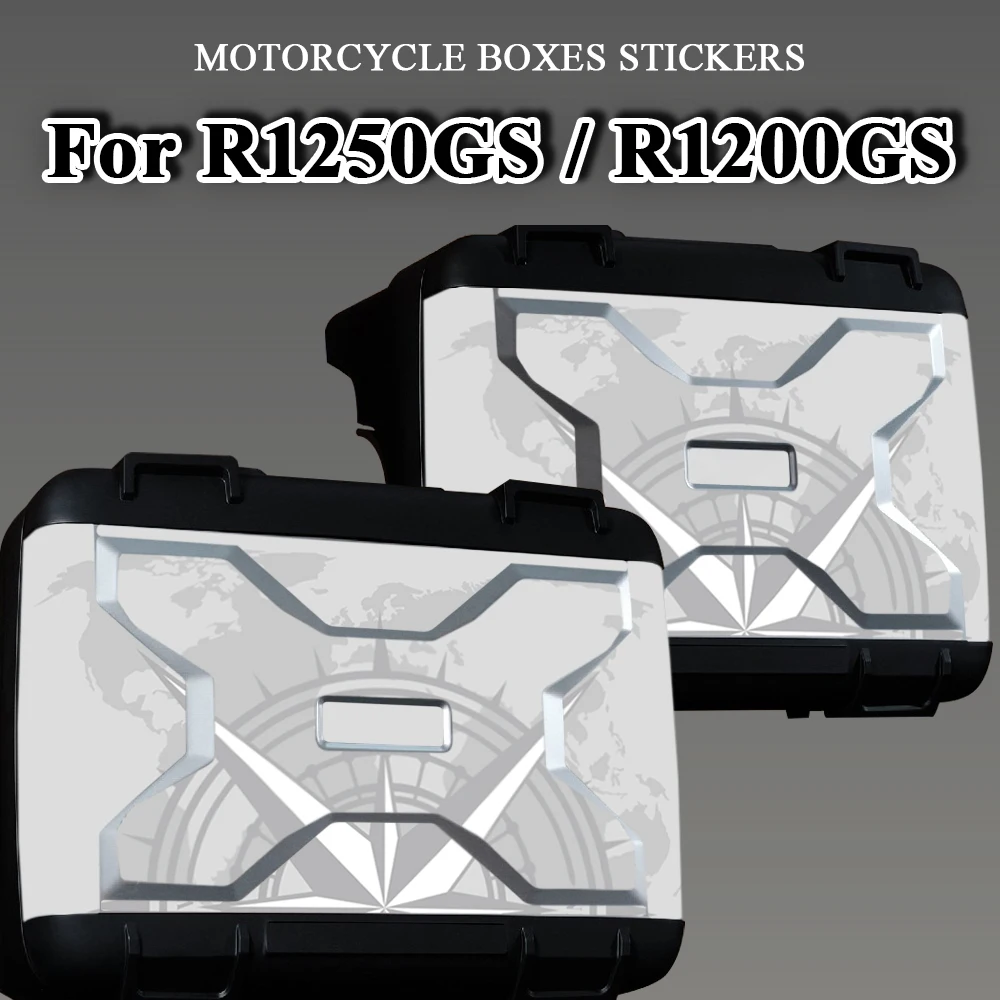 Motorcycle Side Boxes Stickers Protection PVC Decals Accessories For BMW Vario Case R 1200 GS R1200GS R1250 GS R1250GS ADV 19-24