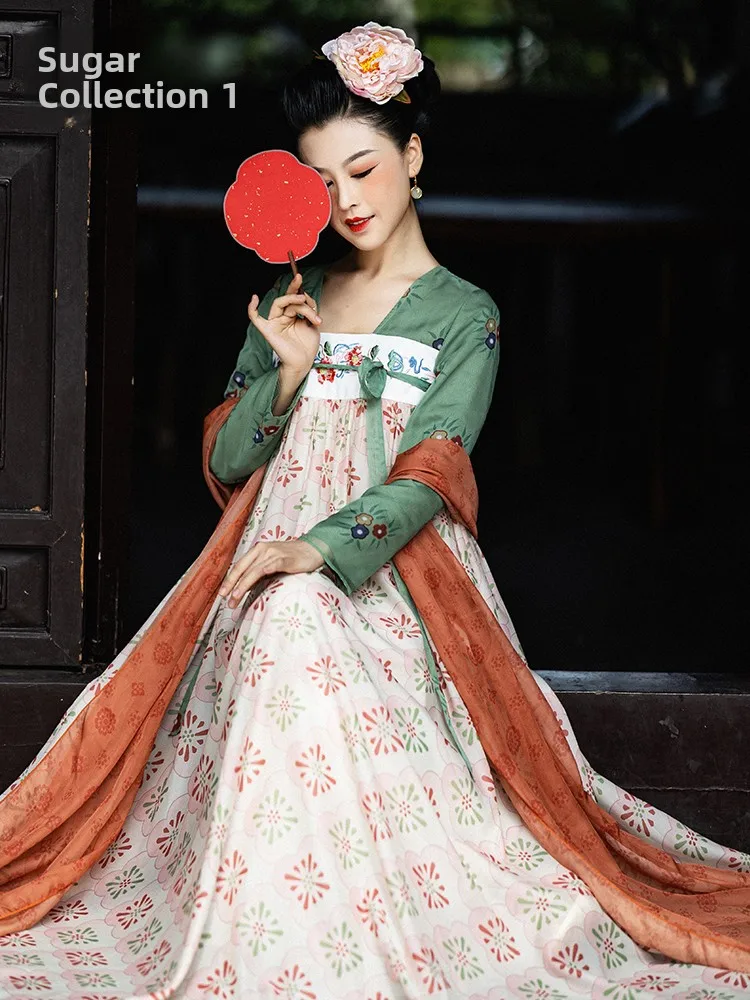 

Dreng Window Chinese Sle Women's Hanfu orm Spring Autumn Polyester Fiber Inteated One-Piece Traditional Costume