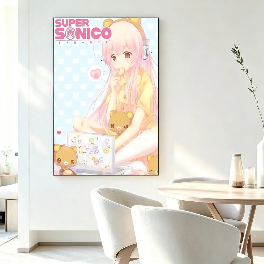 Character Super Sonico Poster HD-Druck Frischer Eleganter Stil Wandkunst Heimdekoration für Wohnzimmer Schlafzimmer Geschenk – Detail 15