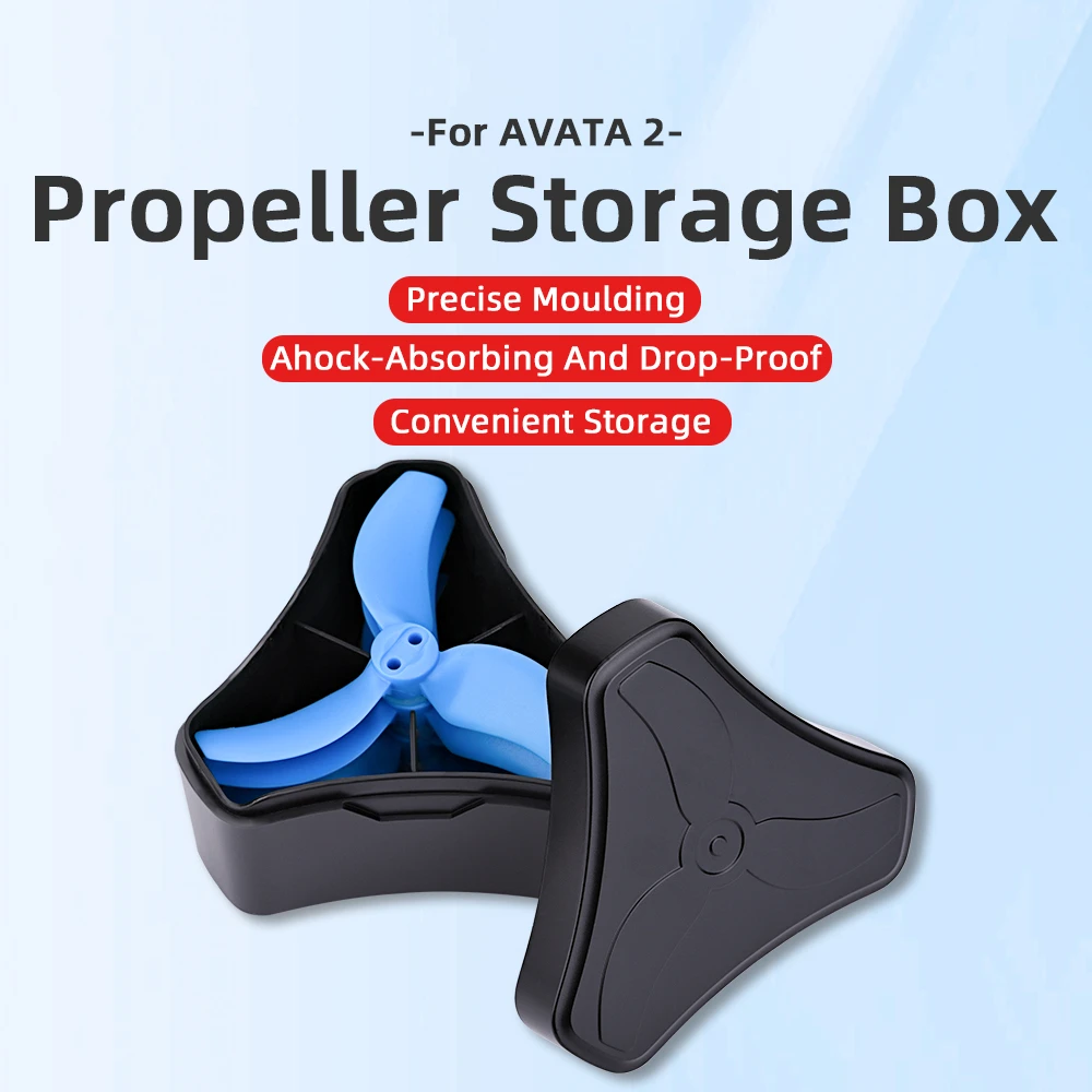 

for DJI Avata 2 Paddle Organizer Drone Propeller Storage Box Accessories Black