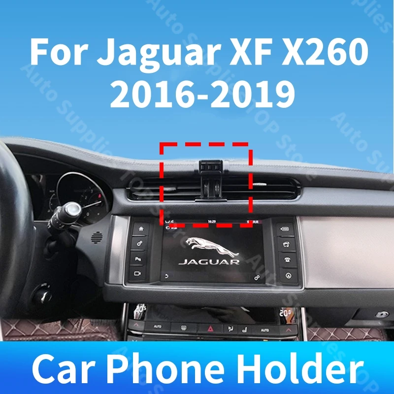 

For Jaguar XF X260 2016 2017 2018 2019 Car Phone Holder Special Fixed Bracket Wireless Charger For Car Auto Interior Accessories
