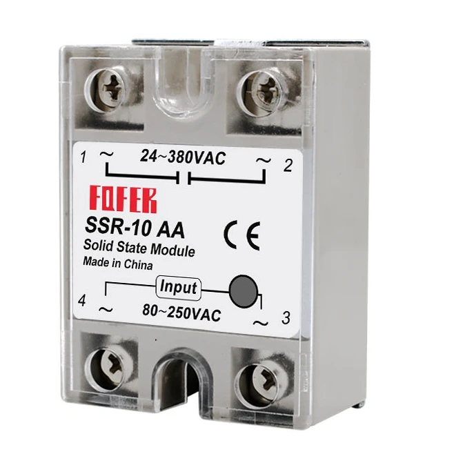 LCTC 1 قطعة مرحل الحالة الصلبة مرحلة واحدة عدم الاتصال SSR تيار مستمر إلى تيار مستمر التيار المتناوب تيار مستمر إلى التيار المتناوب 24-380VAC 10A 25A 40A 50A 60A 80A 100A