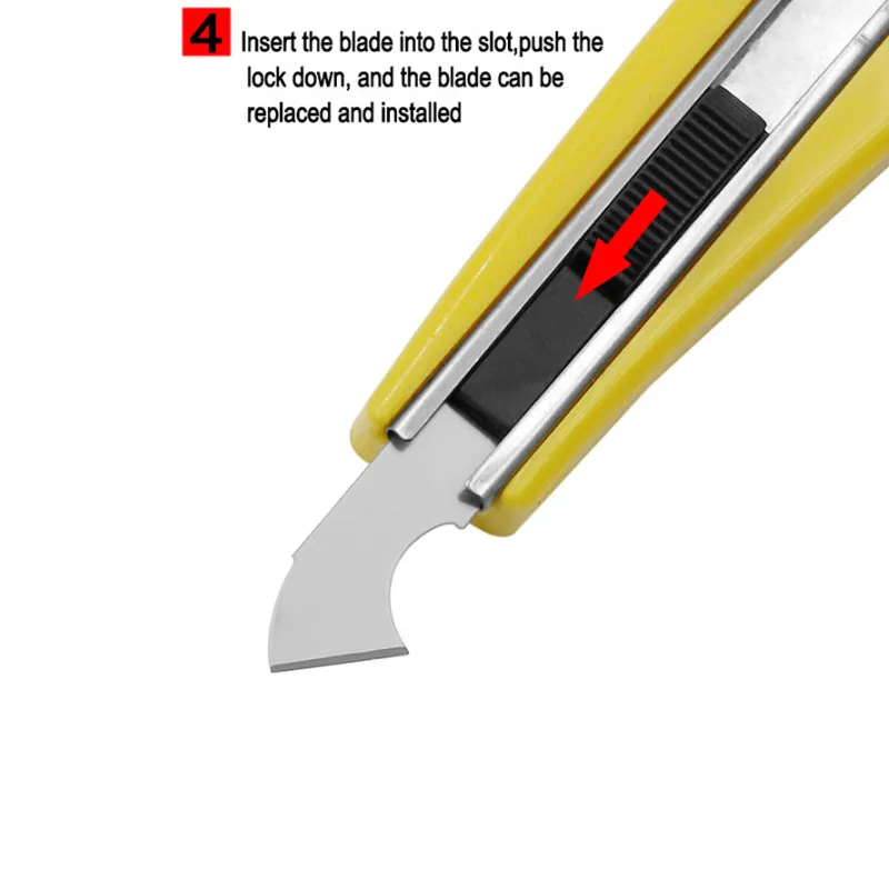 Hook Knife PVC Handle Art knife Organic Glass/ABS/Acrylic/Plate Cutter With Replacement Blades Cutting Tool