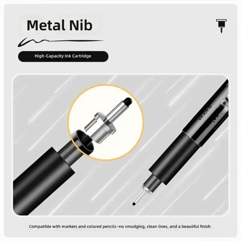 Waterproof Fine Liner Pen Needle Tip Art Markers For Artists Student Sketching Art Illustrations And Technical Drawing