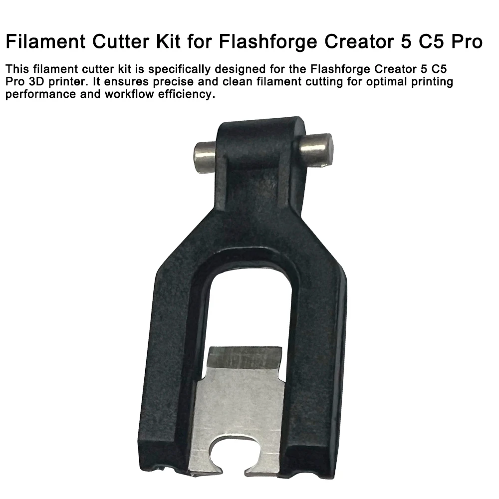 Silikonbürste für Flashforge Creator 5 Pro Düsenwischer, hochtemperaturbeständig für C5 Pro, langlebige Metallklinge, Filamentschneider-Teile – Detail 7