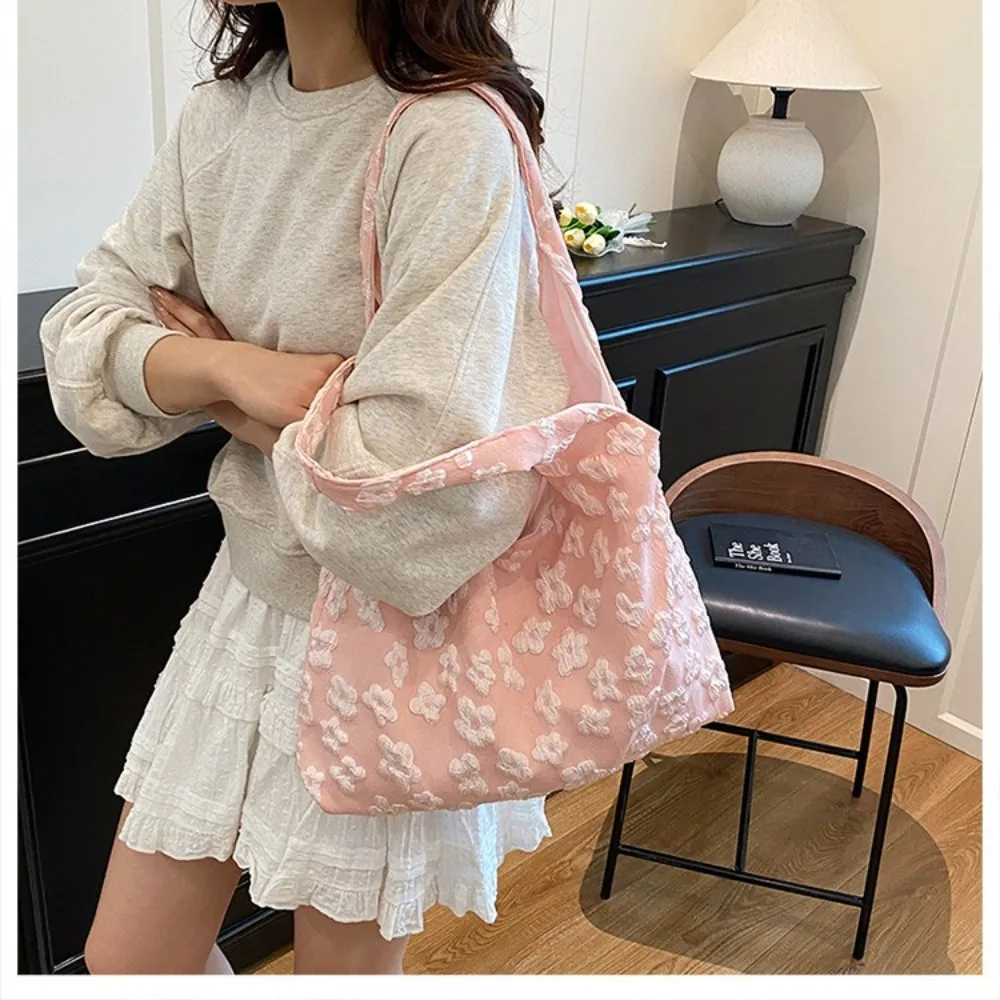 

New Japanese Style Women's Hand Bag Large Capacity Flower Pattern Shoulder Bag Trendy Tote Bag for Women Crossbody Handbags