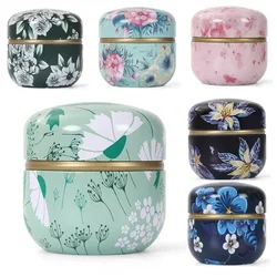 Tea Caddy Box Containers Candle Cans Coffee Candy Snacks Small Tin Mini Portable Storage Boxes Sealed Jars Packaging Teaware