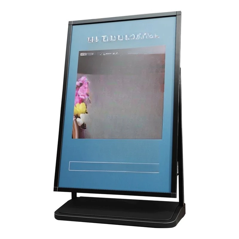 

Outdoor windproof display sign vertical floor bracket kt board display rack vertical display stand