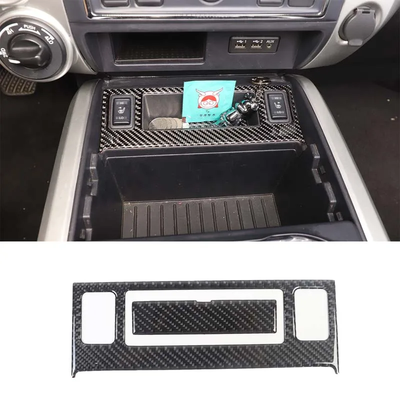 

For Nissan Titan 2016-2023 Soft Carbon Fiber Car Seat Heating Switch Panel Decorative Sticker Interior Modification Accessories