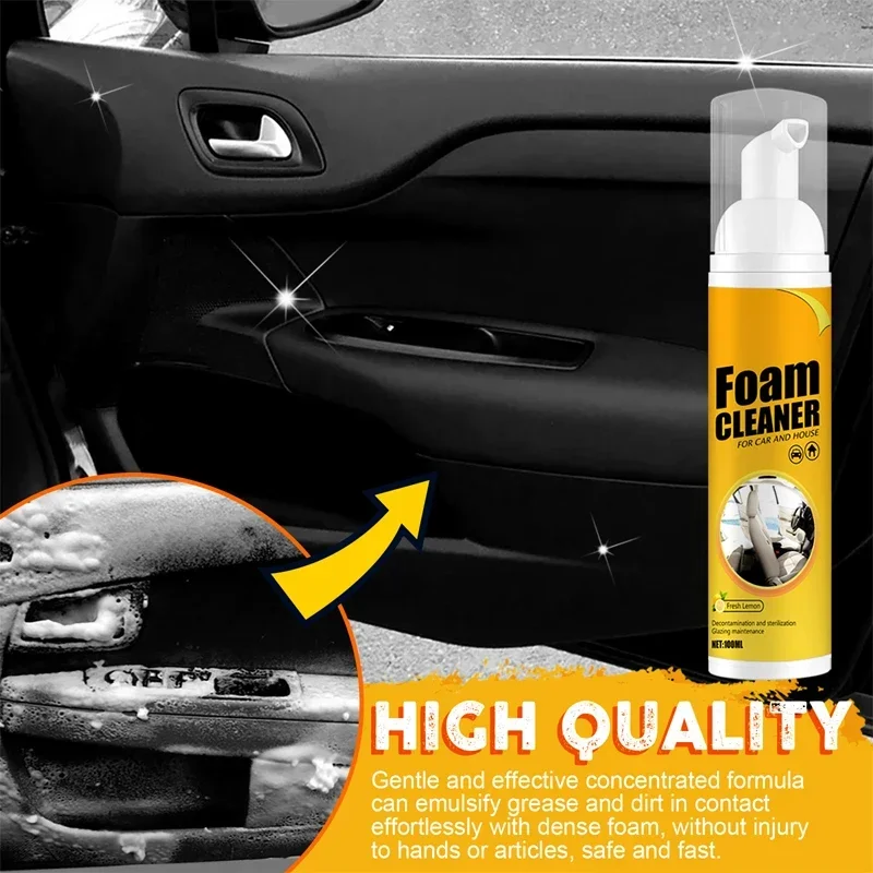 KMIND 150/60ML Multi-Purpose Foam Cleaner Spray Leather Cleaning Auto Home Surfaces Foam Cleaners for Car Wash Maintenance