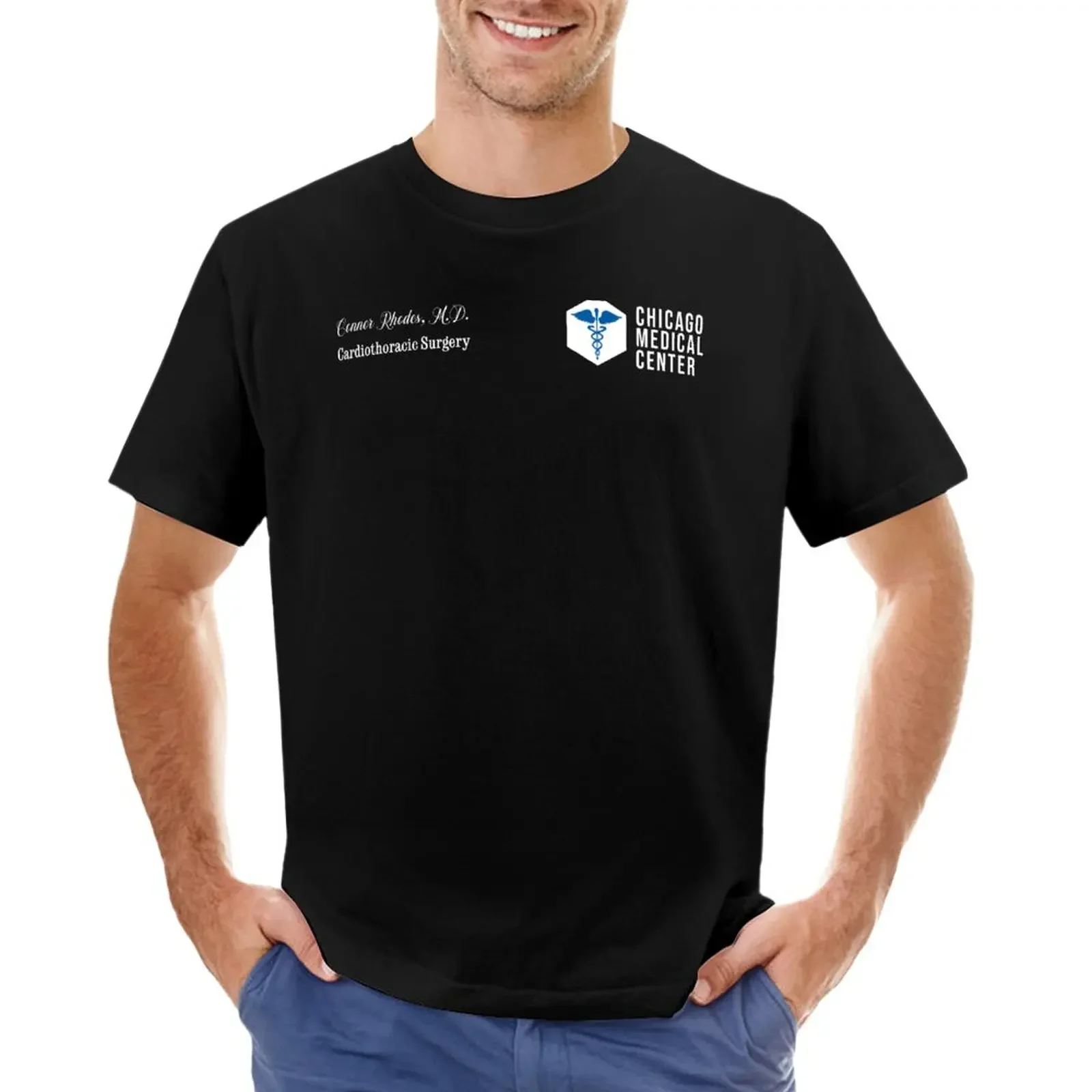 CHICAGO MED - CONNOR RHODES - SCRUBS - CARDIOTHORACIC SURGERY T-Shirt sublime summer tops heavyweight t shirts for men