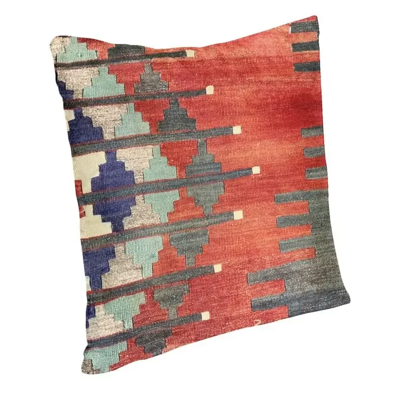 Vintage Kilim Navaho Weave Aztec Textile Cushion Cover 45x45cm Soft Boho Ethnic Persian Tribal Pillow Sofa Pillowcase