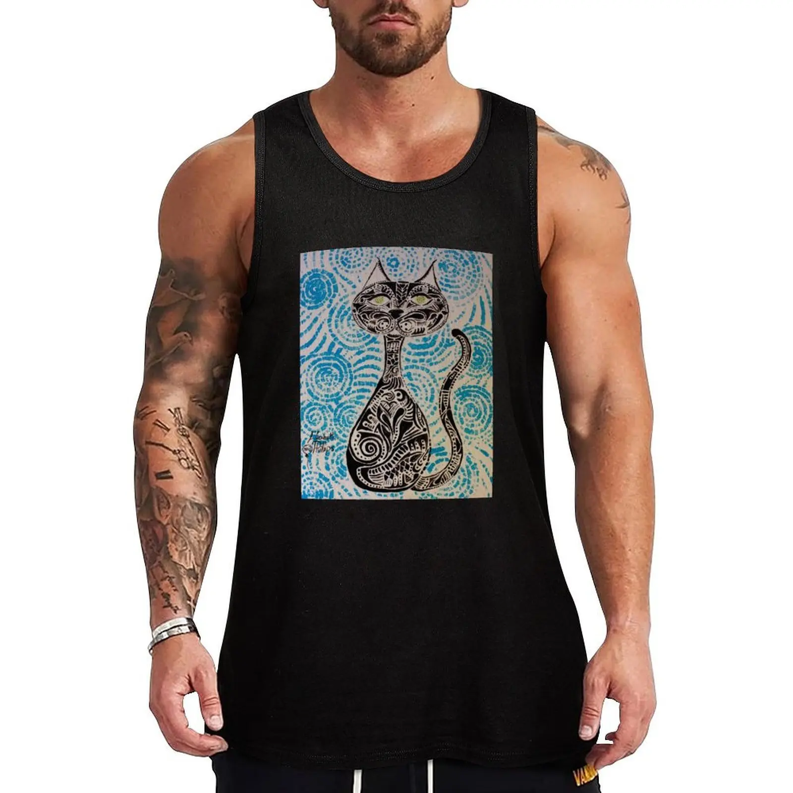 

PatternCat Tank Top Undershirt Tank Top Cotton Basic Sleeveless Shirt