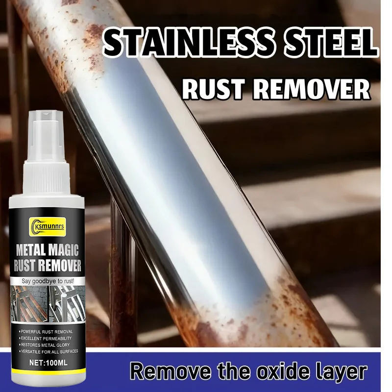 Metal Polish - Multi-Purpose Rust Remover - Household Metal Parts, Railings, Metal-Specific Conversion Spray, Effectively Remove