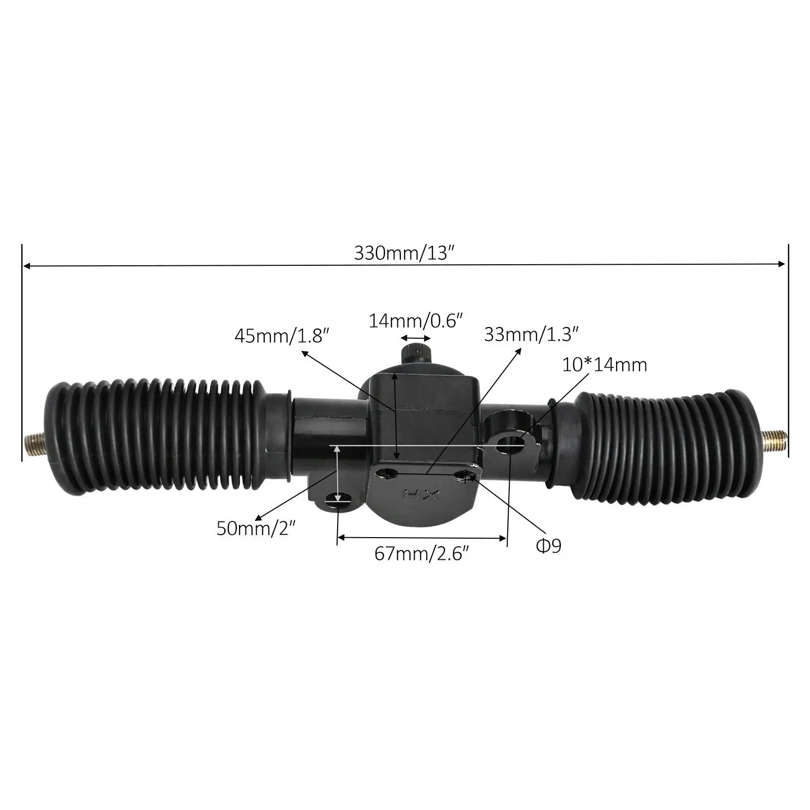 TDPRO 330/360/420/440 MILLIMETRI Servosterzo Albero Cremagliera Pignone FAI DA TE Go Kart ATV UTV Quad Drift Trike Buggy