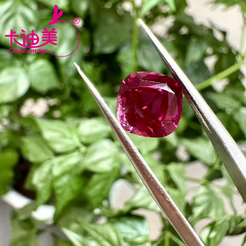 

CADERMAY Lab Grown Red Spinel Loose Stone With AGL Certificate for Fine Jewelry Making DIY