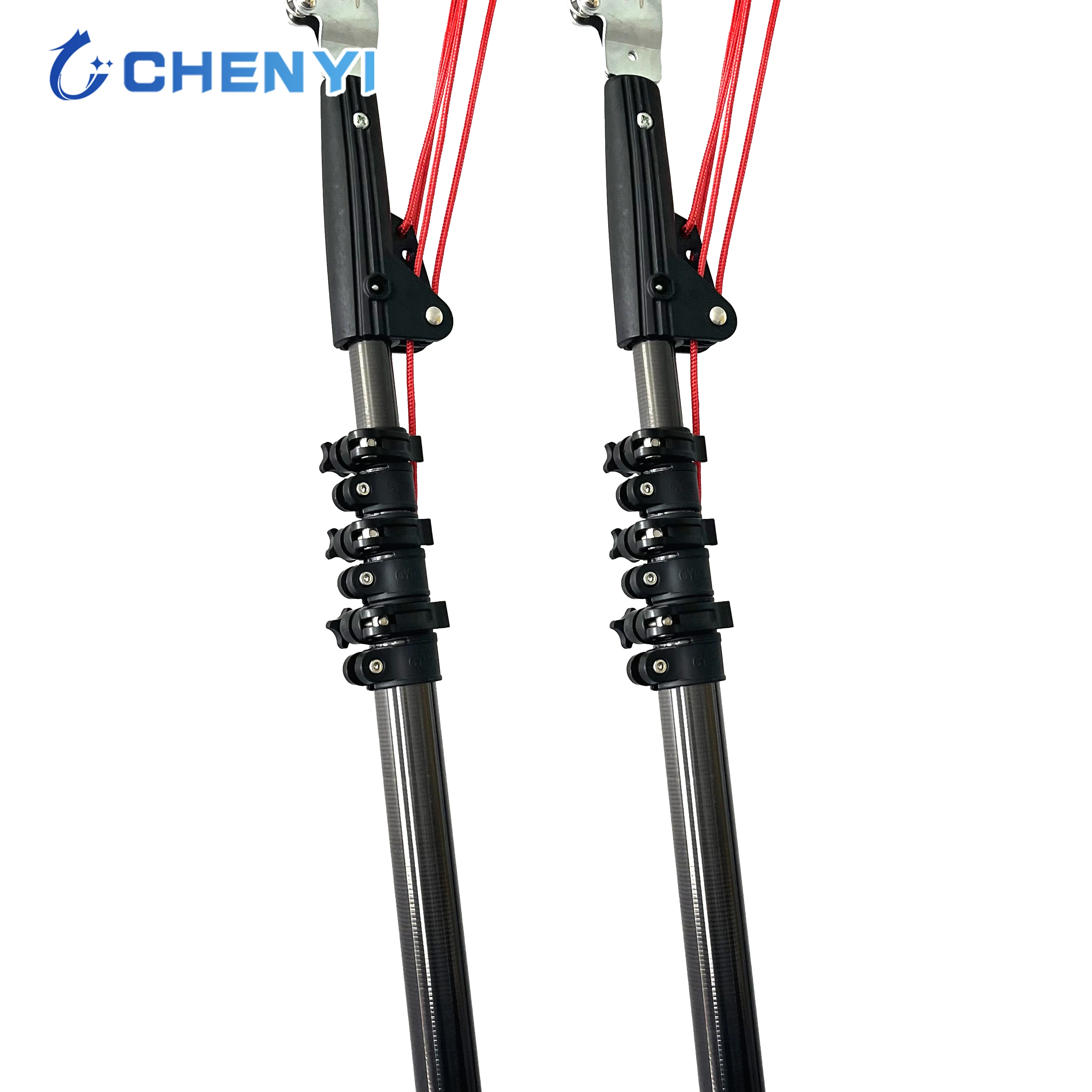 Fruit Pole Picker 50 ft Fruit Picking Tool Fiber Pole Harvesting Pole Carbon Fiber Telescopic Good Price on Sale