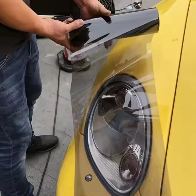 

No Residual Glue Left 6.5Mil TPH PPF Material Car Headlight Protection Film Vinyl Wrap Film for Car Styling Motorcycle Decorate