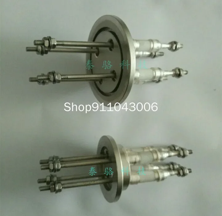 Вакуумный электрод KF, фланец, вакуумный провод, керамическое соединение, свинцовое изоляционное уплотнение KF16 25, 40, 50