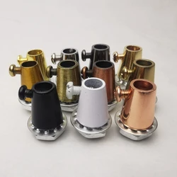 10 adet Metal kablo kilidi için kulplar Vintage Kablo Gerginlik Giderici Metal Kordon Sapları Kolye Işık Aksesuarları pirinç altın siyah