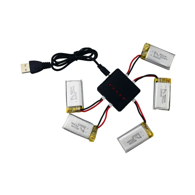 For SP300 ZF04 Gesture Sensing RC Quadcopter  3.7V 550mAh Lipo Battery / 5 In 1 Charger