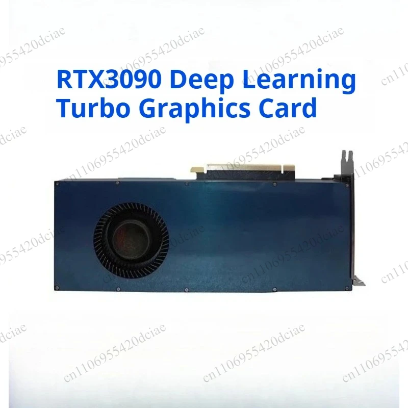 RTX 3090 24GB Blower Reference Graphics Card, Turbo Cooling GPU for AI Deep Learning 3D Rendering, Compared with RTX 3080 10G