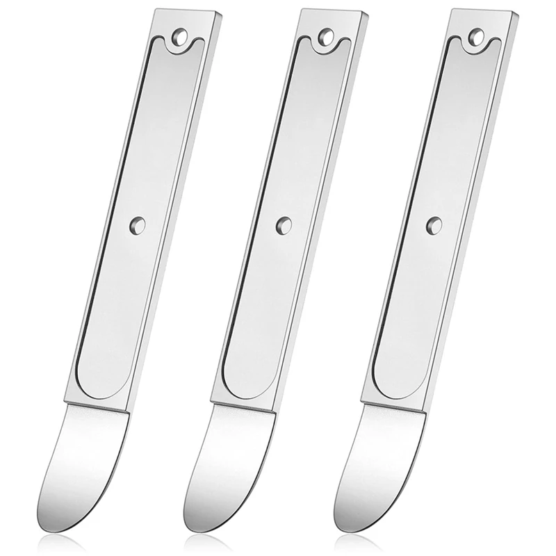 3Pcs Trim Removal Tool Metal Automotive Pocket Pry Bar For Auto Planes To Remove Trim Interior And Exterior Replacement Parts