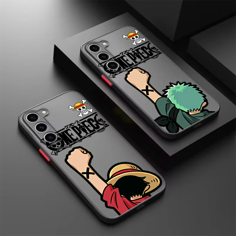 One Piece Roronoa Zoro Frosted Translucent For Samsung A53 A52 A33 A32 A51 A71 A21S A13 A73 A50 A22 A12 5G TPU Phone Case