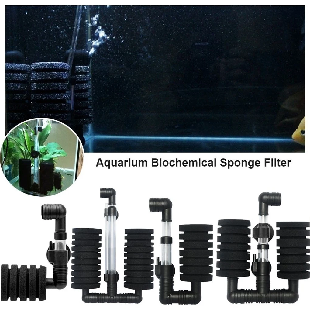 Aquarium Filter Fish Tank Air Pump Biochemical Sponge Wall Mount Filter Aquarium Filtration Tools