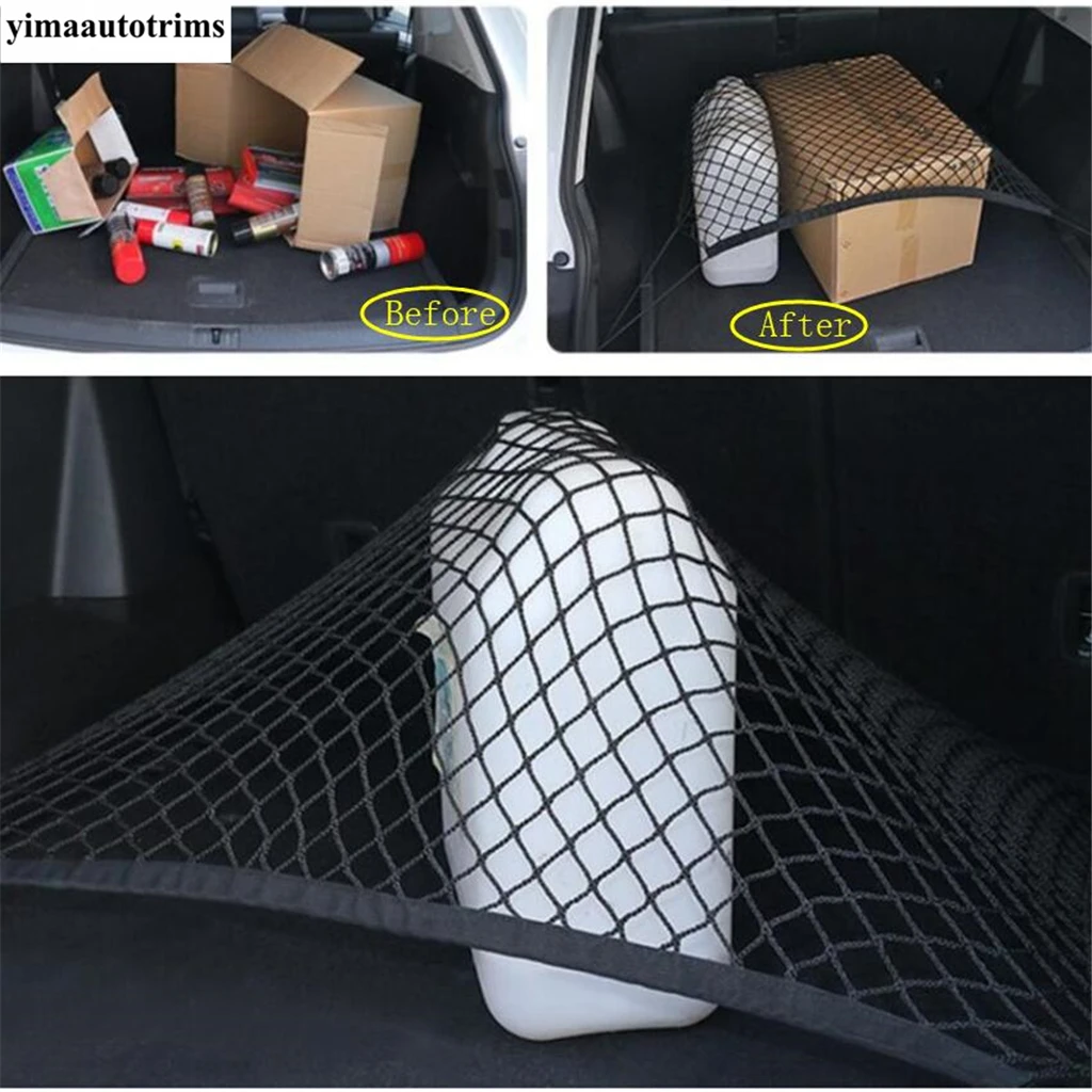 Rear Trunk Cargo Organizer Storage Luggage Elastic Mesh Net Accessories For Hyundai Tucson NX4 / KIA Sportage NQ5 2016 - 2024