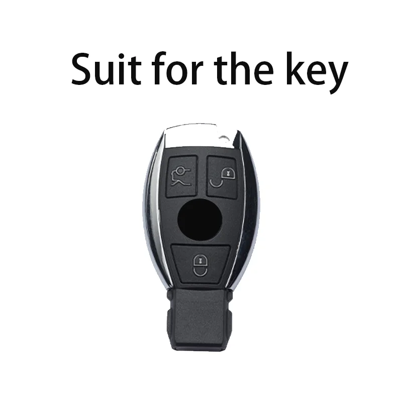 Titanium Gray Remote Car Key Case Cover for Mercedes Bnez CLA GLC GLA GLK W203 W210 W211 W204 W176 A B C R Class AMG Accessories view 2
