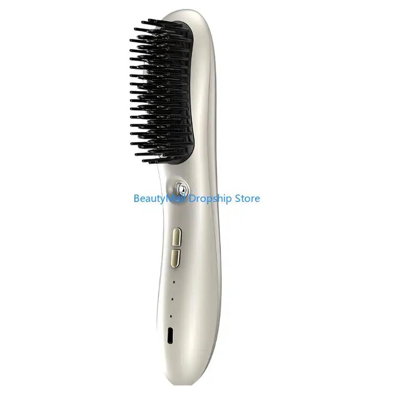 40JD Hair Straighter Comb With Rechargeable Generator Wireless Convenience For Travel Home Use Salon Quality Results