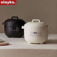 Olayks Mini Rice Cooker 1.2L For 1-2 Person 300W Multifunction Electric Rice Cooking Pot Non-Stick Coating Liner