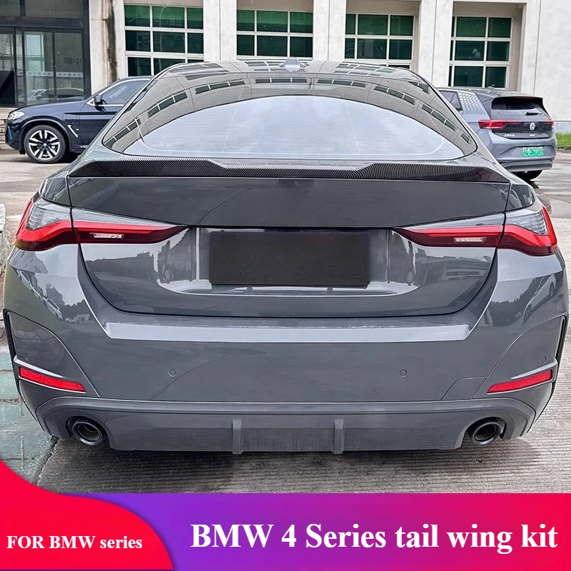 FOR BMW 4-Series 2-door G22 425i 430i Modified Shine Night M4 PSM tail AC tail Black Knight Kit