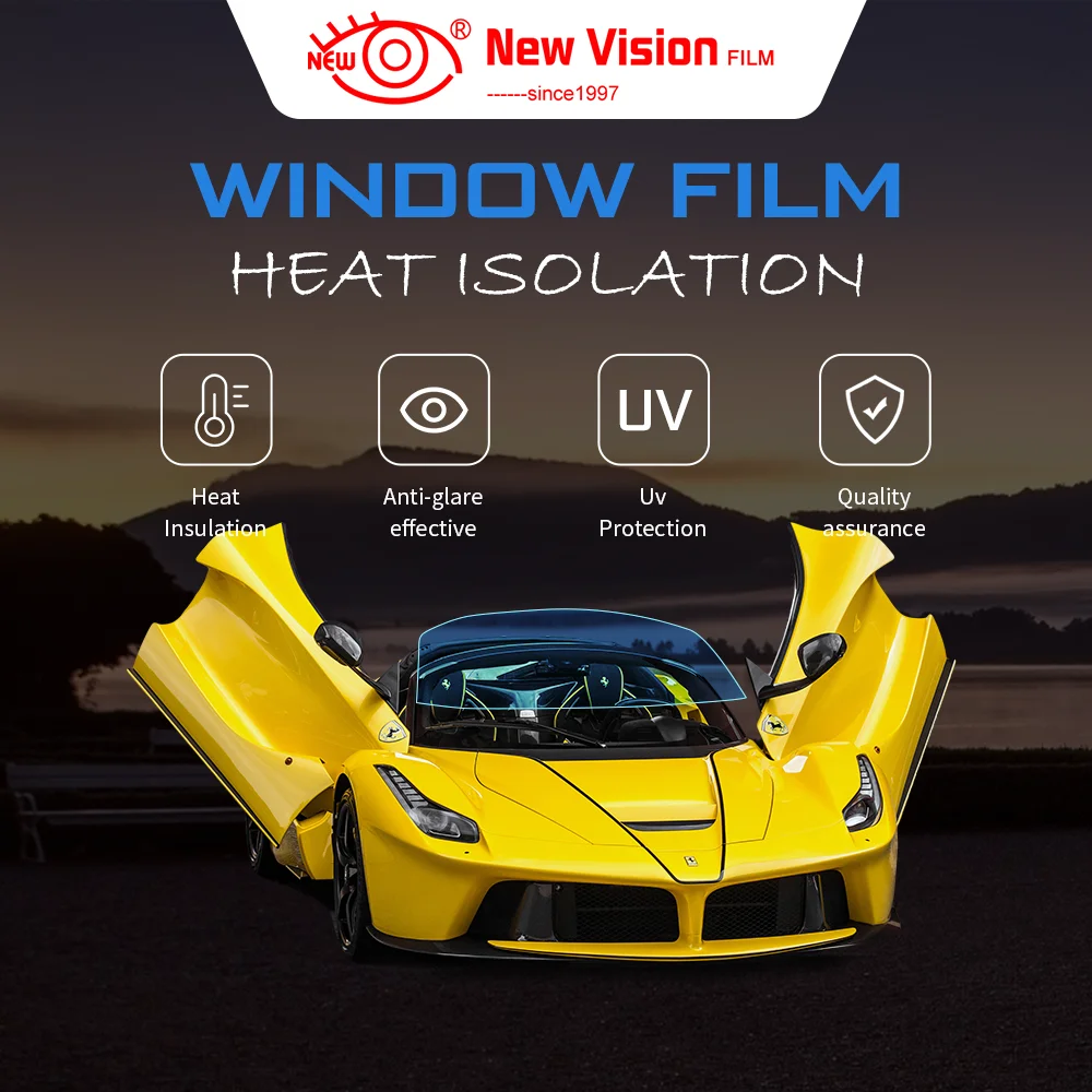 1mX20m VLT5%-VLT75% High Rejection IR100% Nano Ceramic Car Window Tint Film Auto Glass Decorative Sun Control Film