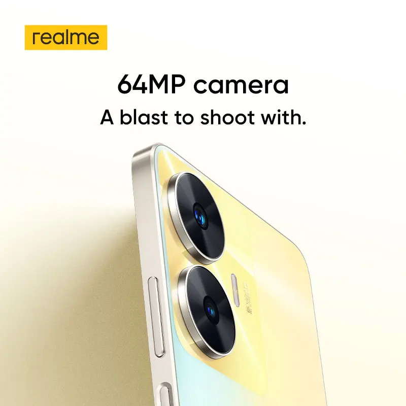 Realme C55 Smartphone MediaTek Helio G88 AI 64MP Camera 33W SUPERVOOC Charge FHD+ 6,72\'\' 90Hz Screen Cellphone