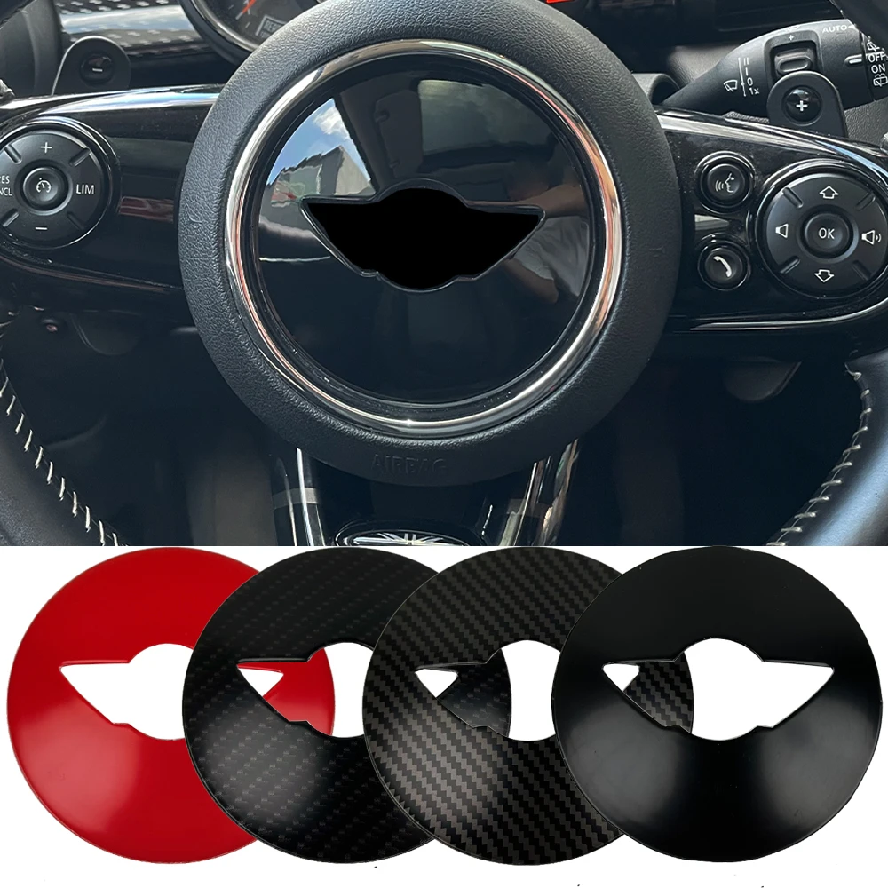 Car Steering Wheel Center Decoration Cover For MINI One Cooper S Countryman F54 F55 F56 F57 F60 Car Interior Styling Accessories