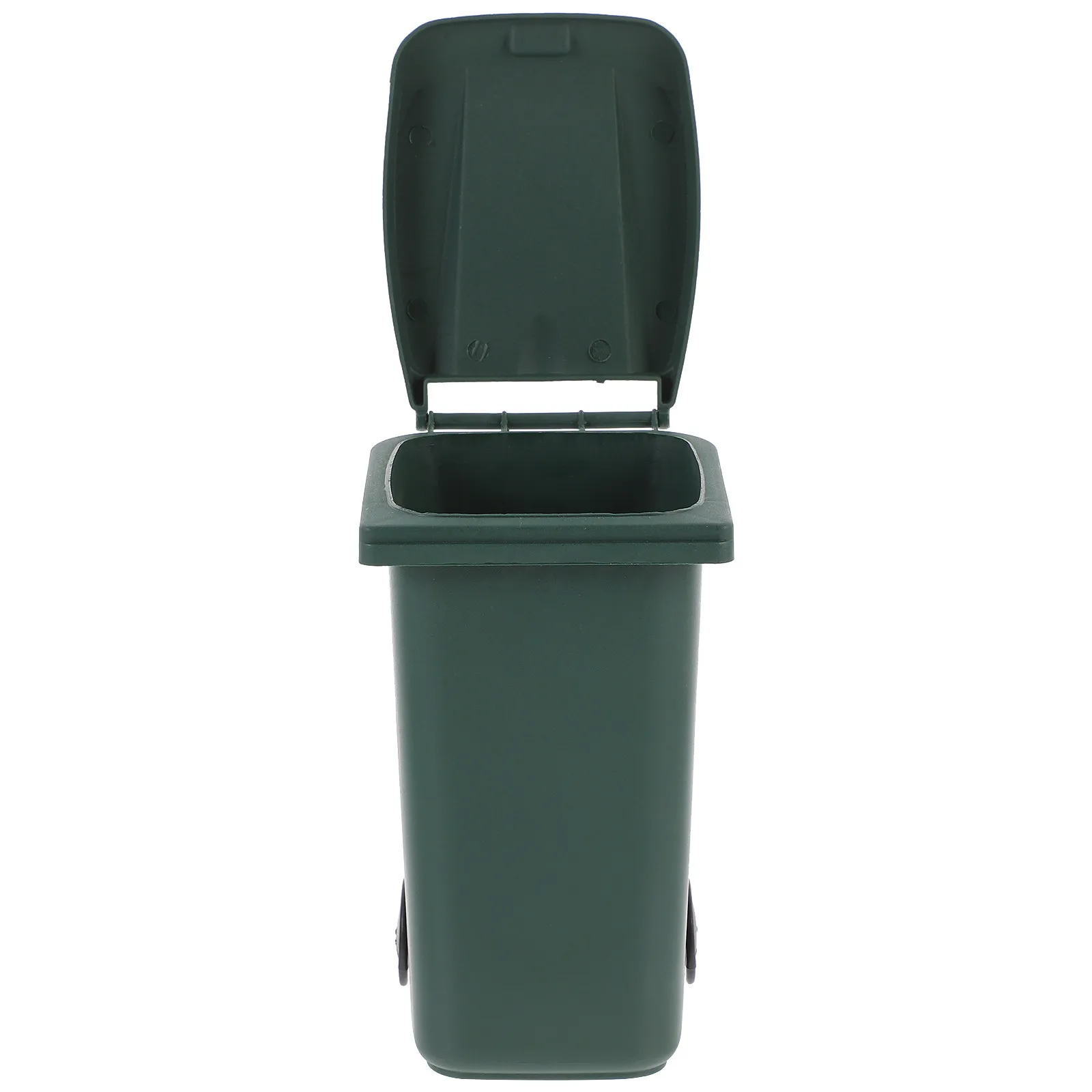 Plastic Mini Desktop Trash Can with Cover Small Waste Bucket for Desk Table Office Home Use Odor Preventing Compact Garbage