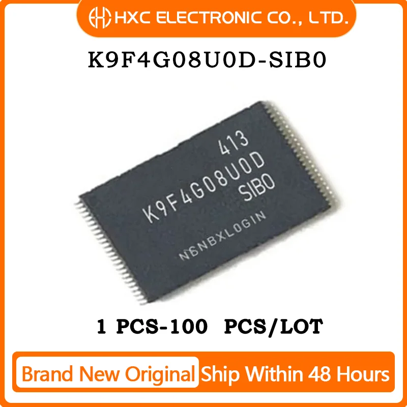 1PCS/5PCS/10PCS/50PCS K9F4G08U0D K9F4G08U0D-SIB0 TSOP48 Brand New Original IC CHIP