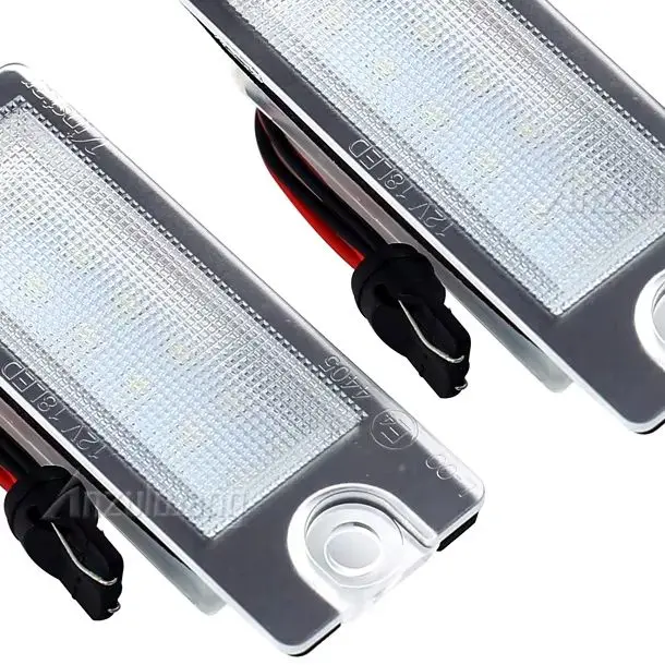 For Volvo V70 I/XC70 I/S60/S80/XC90 Car LED Number License Plate Light 18 SMD Super White Lamps lights
