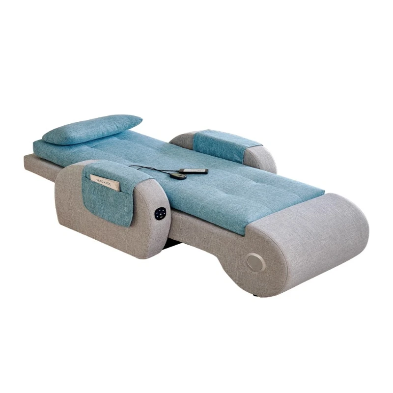 Electric single multi-functional removable and washable fabric sofa recliner