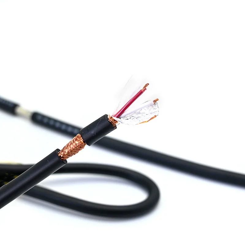 High Quality Balanced Microphone Cable 2 Core 20 22 23 24 awg OFC Double Shielded Flexible Mic XLR Bulk Audio Stage Cable Wire
