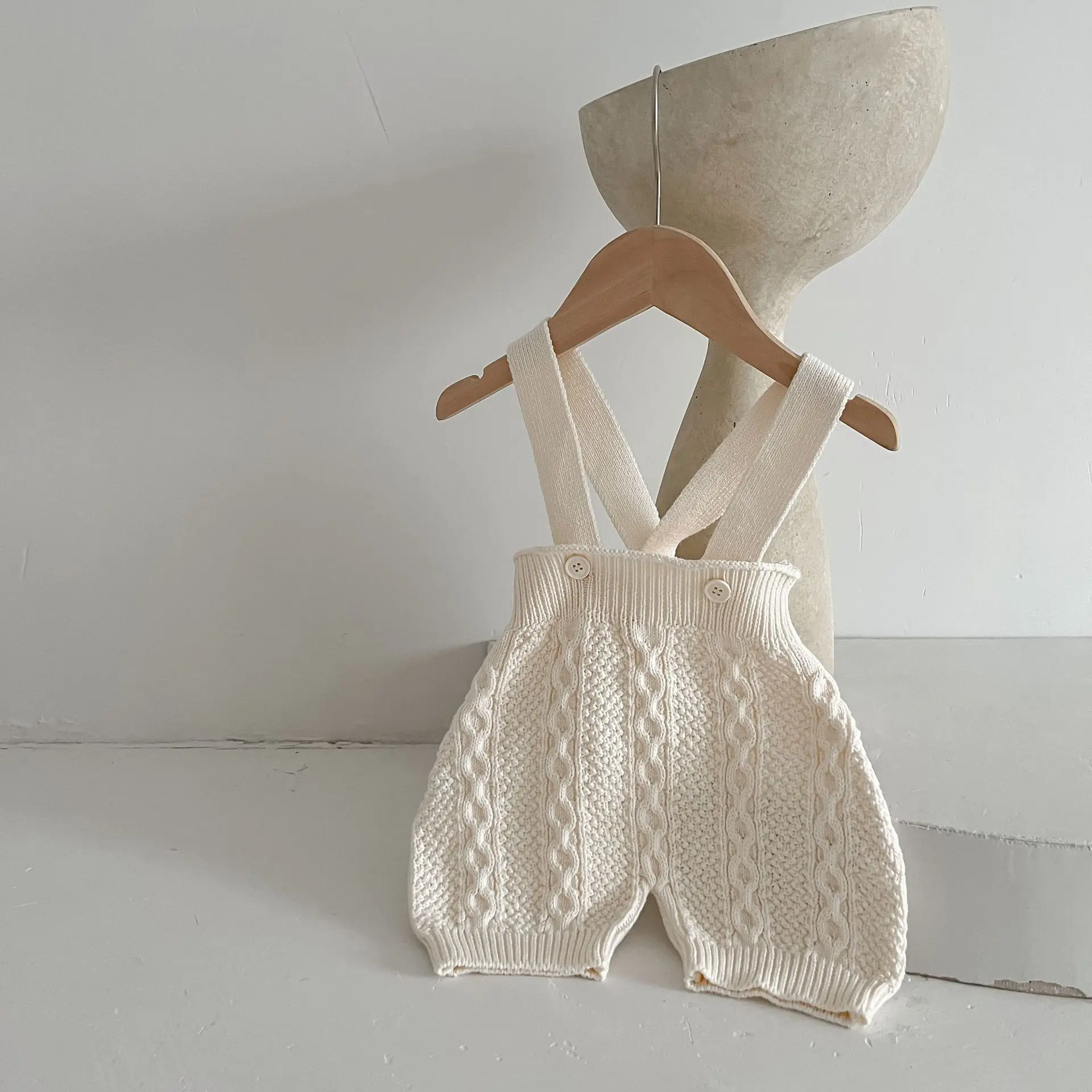 

Вязаные подтяжки для маленьких мальчиков и девочек, хлопковая пряжа, подтяжки из жареного теста, цельный комбинезон