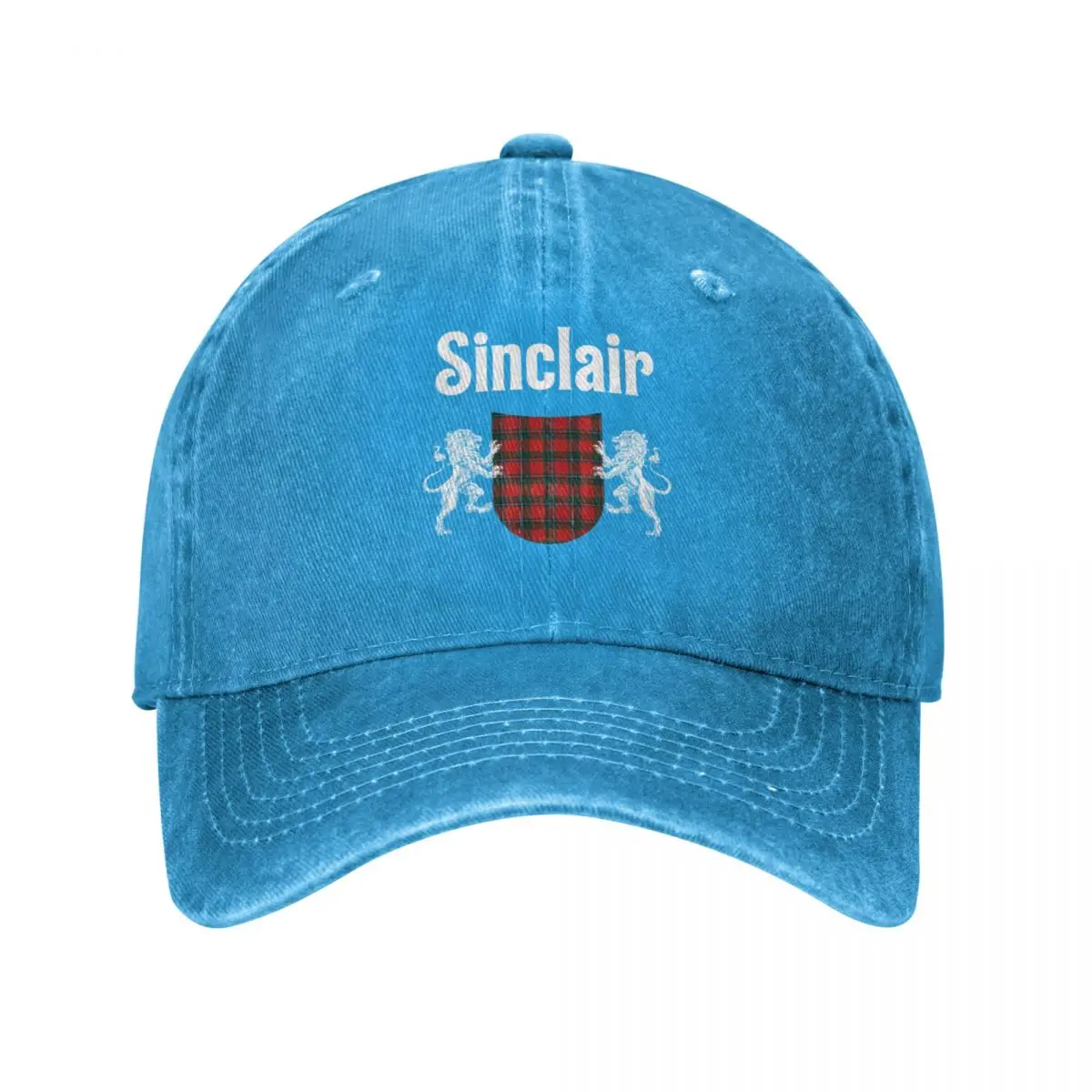 Sinclair Clan Scottish Name Coat Of Arms Tartan Baseball Cap Mountaineering Snap Back Hat Hat For Man Women'S