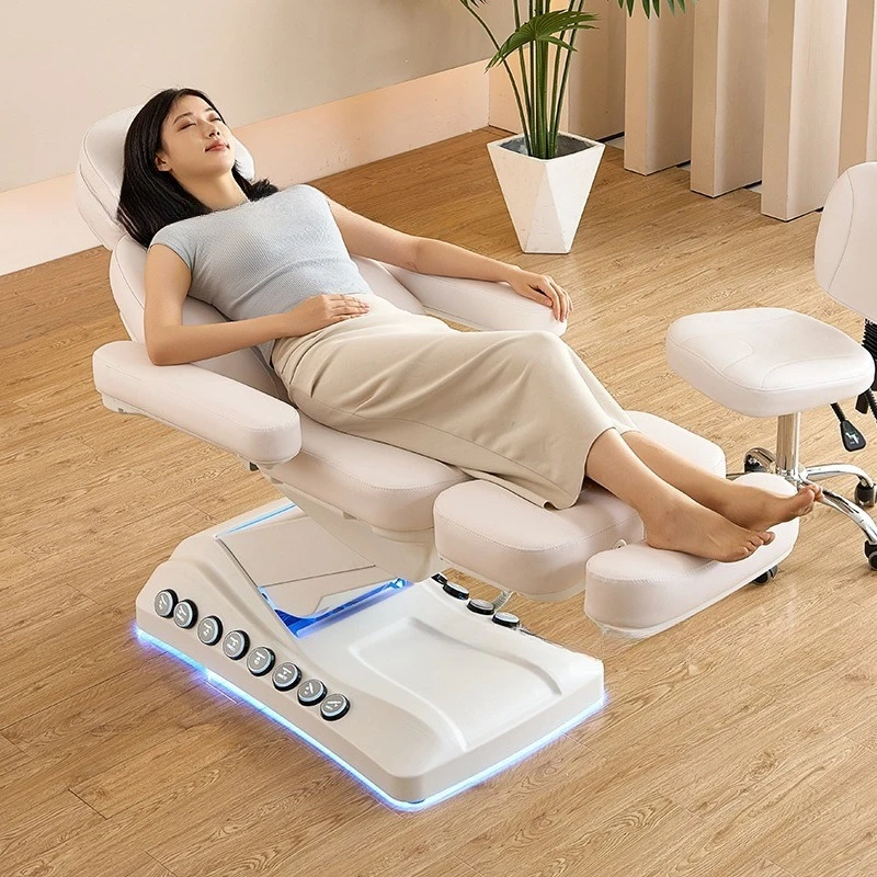 Electric examination bed, bed surface heating lifting free adjustment bed