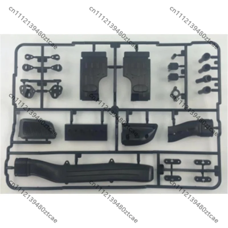 Tractor‑Truck Cab‑Shell Plastic Spare‑Parts, Exhaust Stack Light‑Holder & Front Mudguard T‑Shaped Trim Parts, Hobby Upgrade